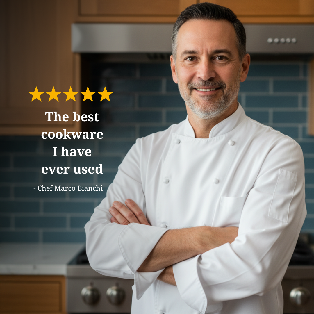 Sartén de titanio alta