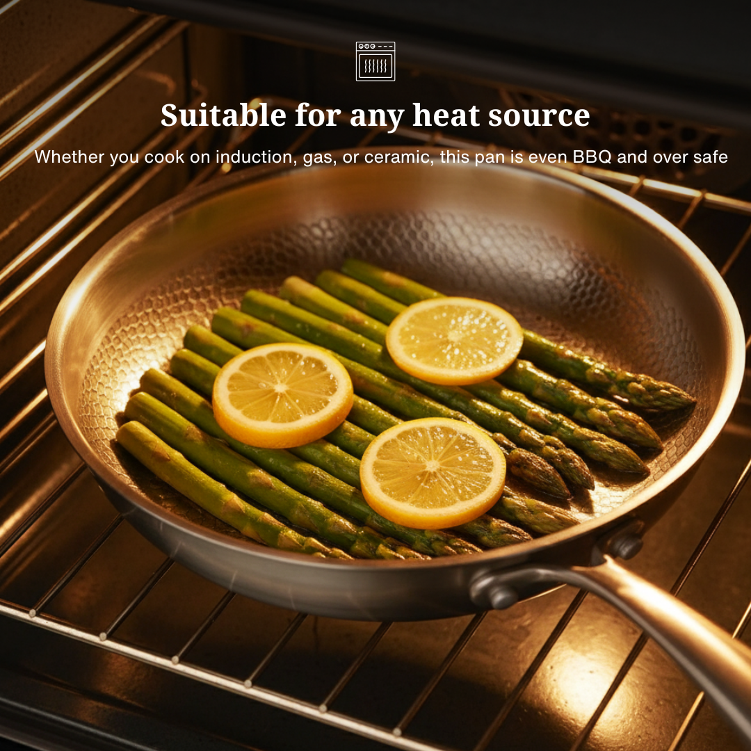 Pack Elección de Chef: 2 sartenes + juego de utensilios + tabla de cortar