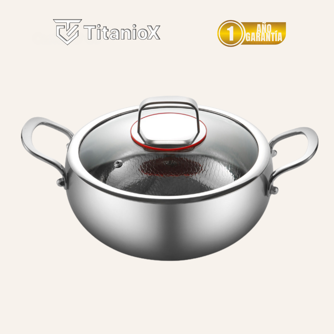 Olla profunda de titanio